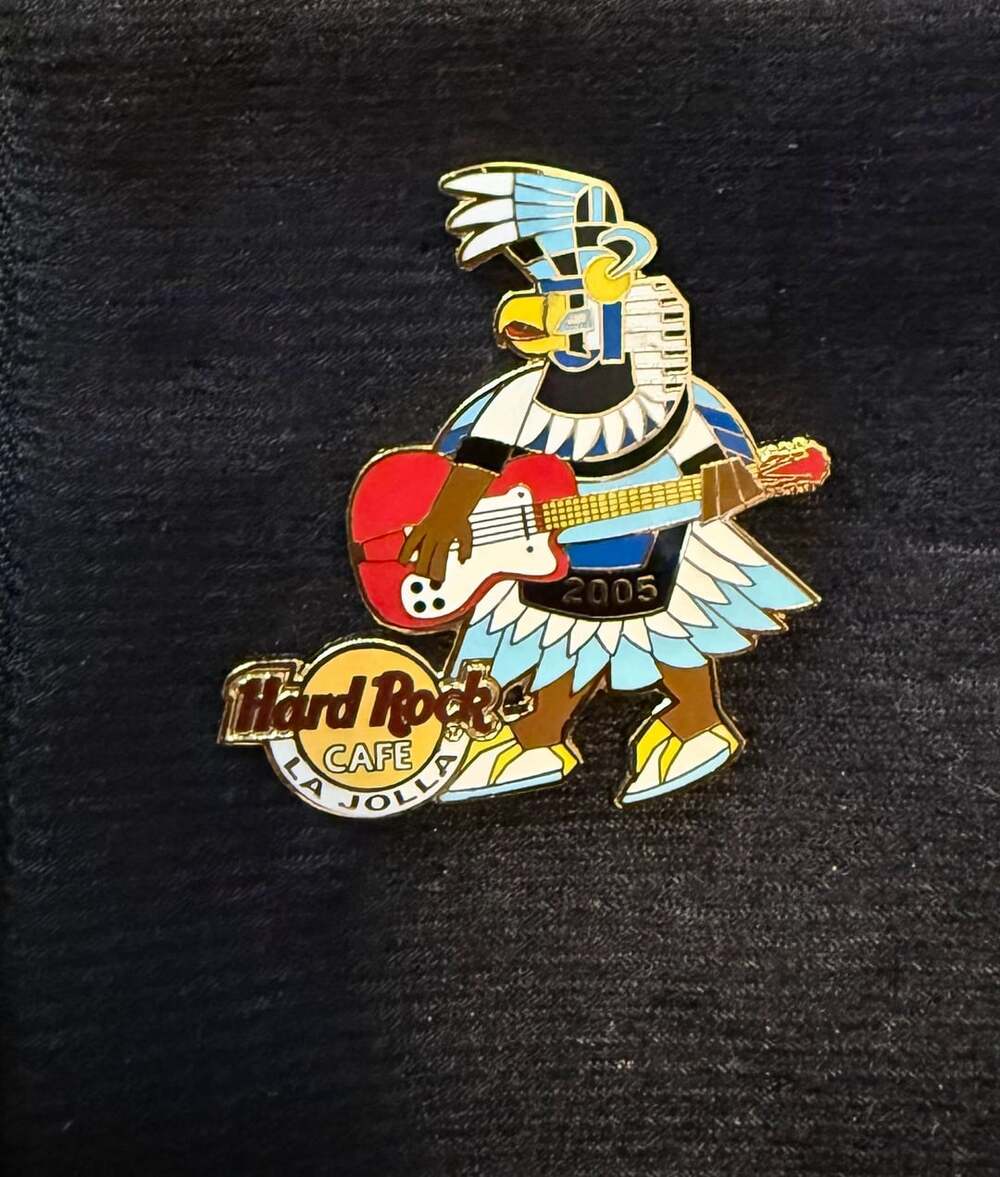 Hard Rock Cafe La Jolla 2005 Aztec Guitar Pin